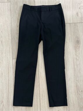 Banana Republic women’s black Ryan Mid-Rise Straight leg dress pants 0 Petite